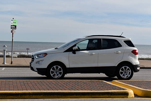 White Ford SUV owned by a California driver pursuing a Ford lemon law claim